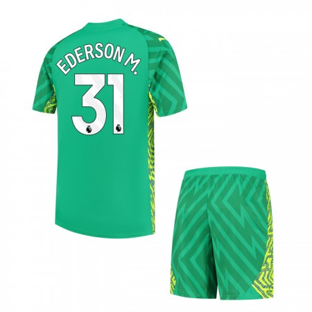 Manchester City Ederson Brankářské Domácí 2023-24 - Dětské Fotbalové Dresy (S/S) Manchester City Ederson Brankářské Domácí 2023-24 - Dětské Fotbalové Dresy (S/S)